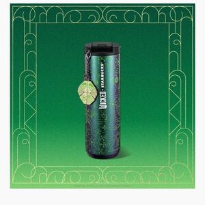 Wicked Starbucks Glow-in-the-Dark Tumbler with Grimmerie Charm (16 oz.)